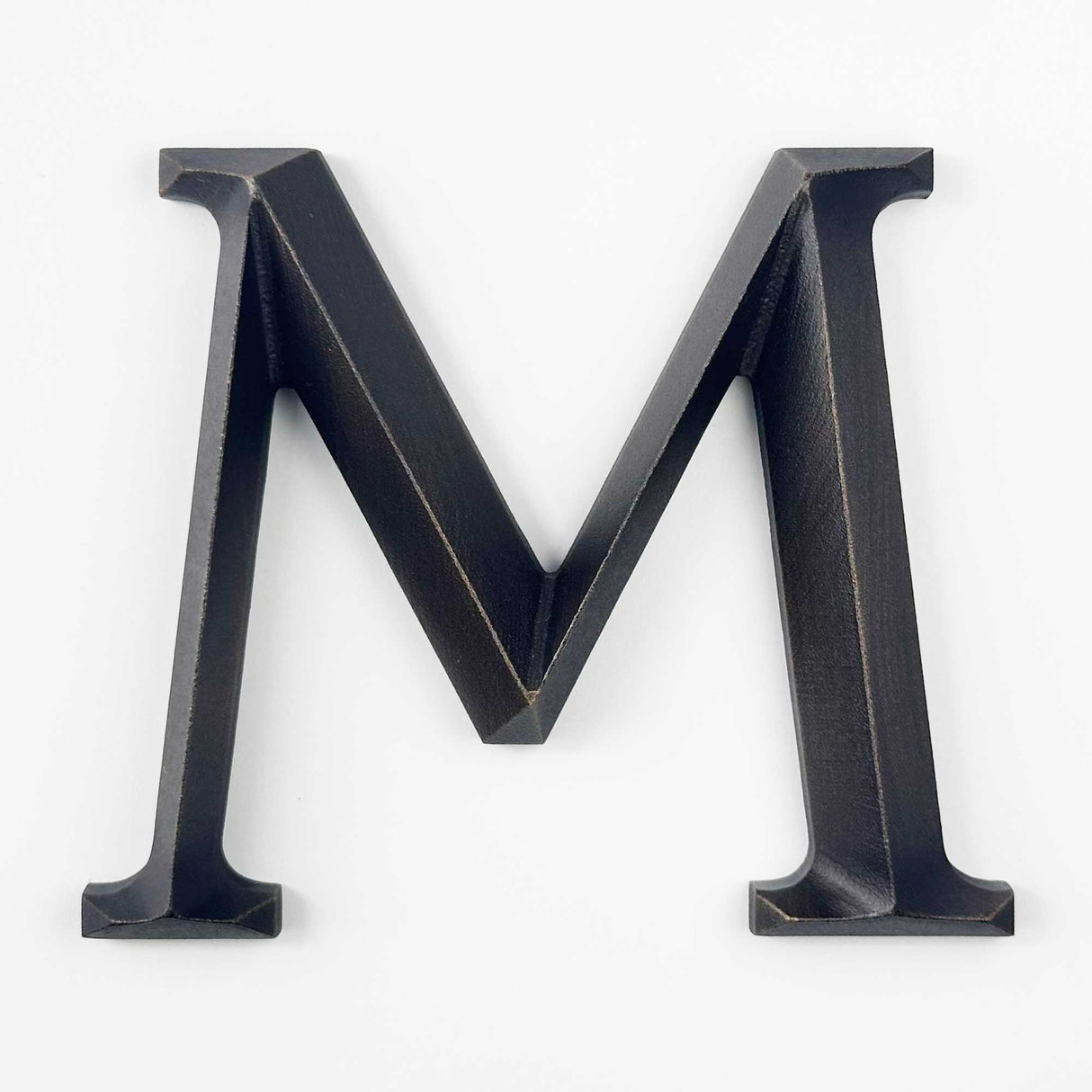 Heavily Aged Prismatic Cast Bronze Sign Letters & Numbers