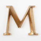 Hand Sanded Prismatic Cast Bronze Sign Letters & Numbers