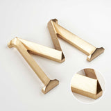 Hand Sanded Prismatic Cast Bronze Sign Letters & Numbers