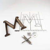 Lightly Aged Prismatic Cast Bronze Sign Letters & Numbers