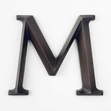 Aged Prismatic Cast Bronze Sign Letters & Numbers