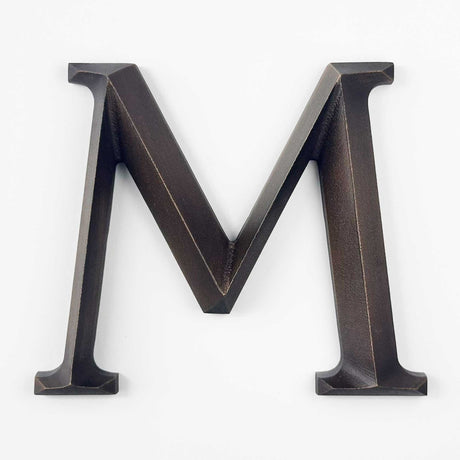 Aged Prismatic Cast Bronze Sign Letters & Numbers
