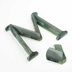 Prismatic-Faced Verde Patina Bronze
