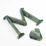 Verde Patina Prismatic Cast Bronze Sign Letters & Numbers