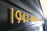 Anodized Cast Aluminum Sign Letters Gemini