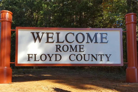 Anodized Cast Aluminum Sign Letters Gemini