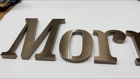 Aged Bronze Sign Letters & Numbers