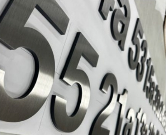 Highly Aged Bronze Sign Letters & Numbers