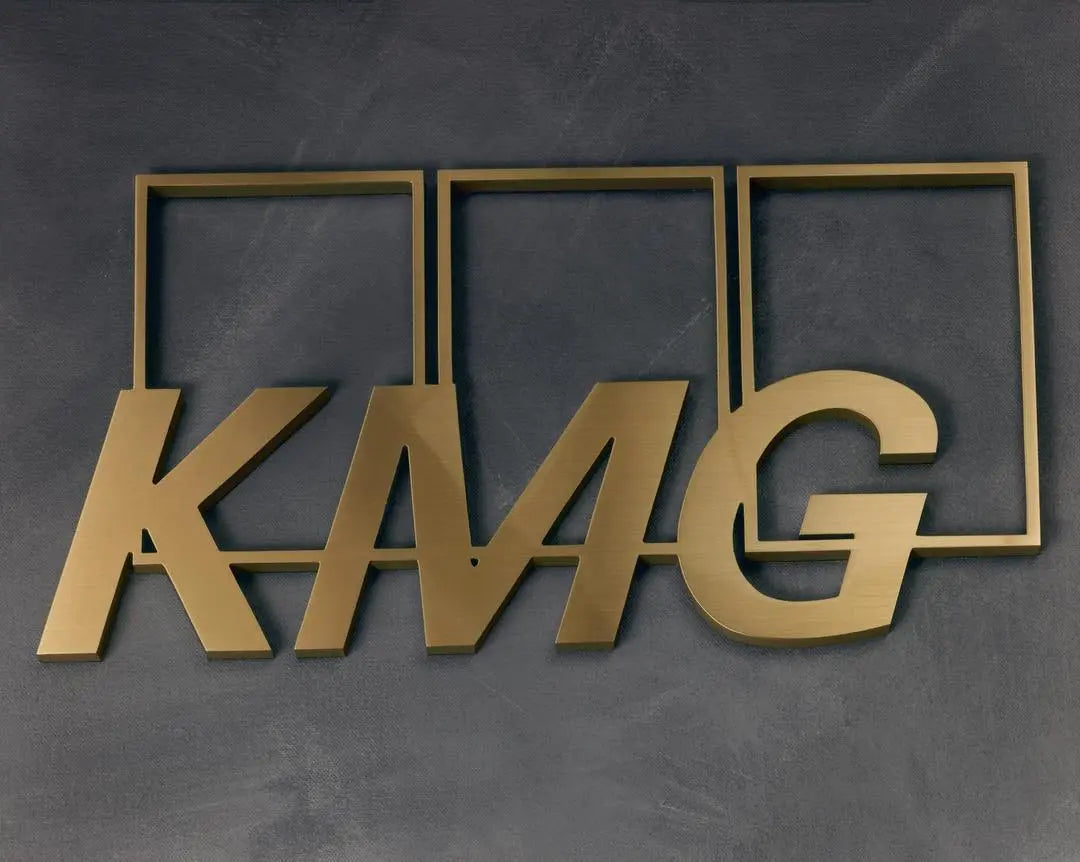 Lightly Aged Bronze Sign Letters & Numbers Gemini