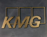 Lightly Aged Bronze Sign Letters & Numbers Gemini