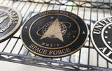 Solid cast division 10 BAA & BABA certified architectural bronze US Space Force seal