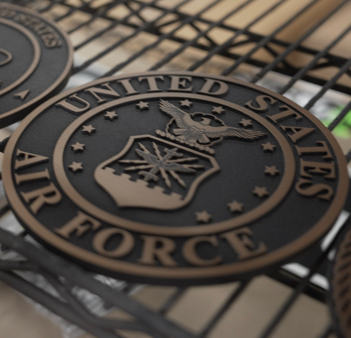 Solid cast division 10 BAA & BABA certified architectural bronze US Air Force seal