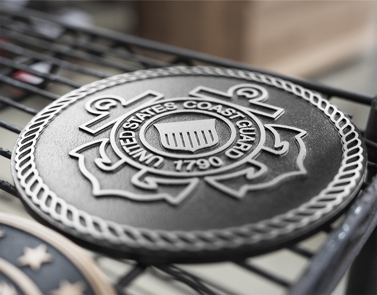 US Military & Government Aluminum Seal (Flat Relief)