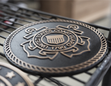 Solid cast division 10 BAA & BABA certified architectural bronze US Coast Guard seal