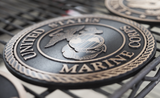 Solid cast division 10 BAA & BABA certified architectural bronze US Marine Corps seal