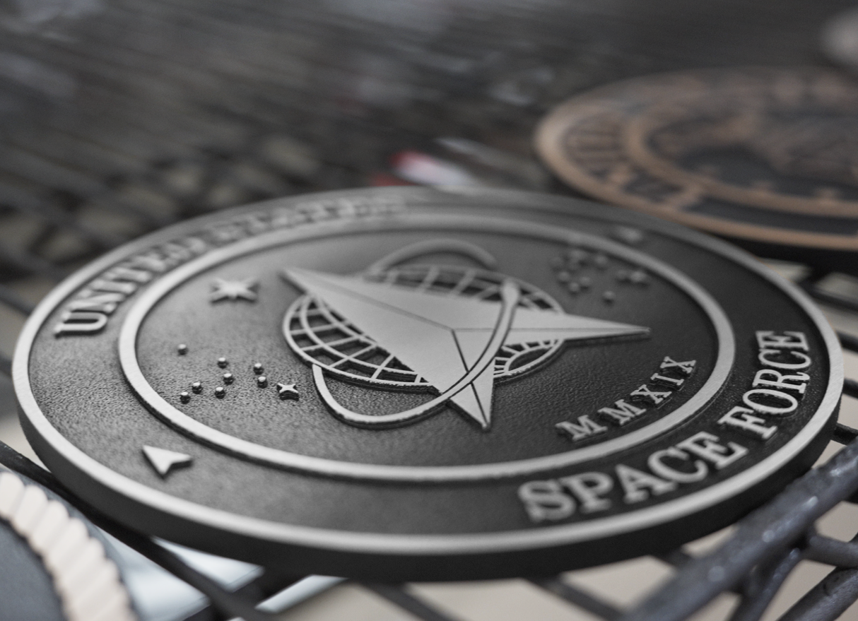 US Military & Government Aluminum Seal (Flat Relief)