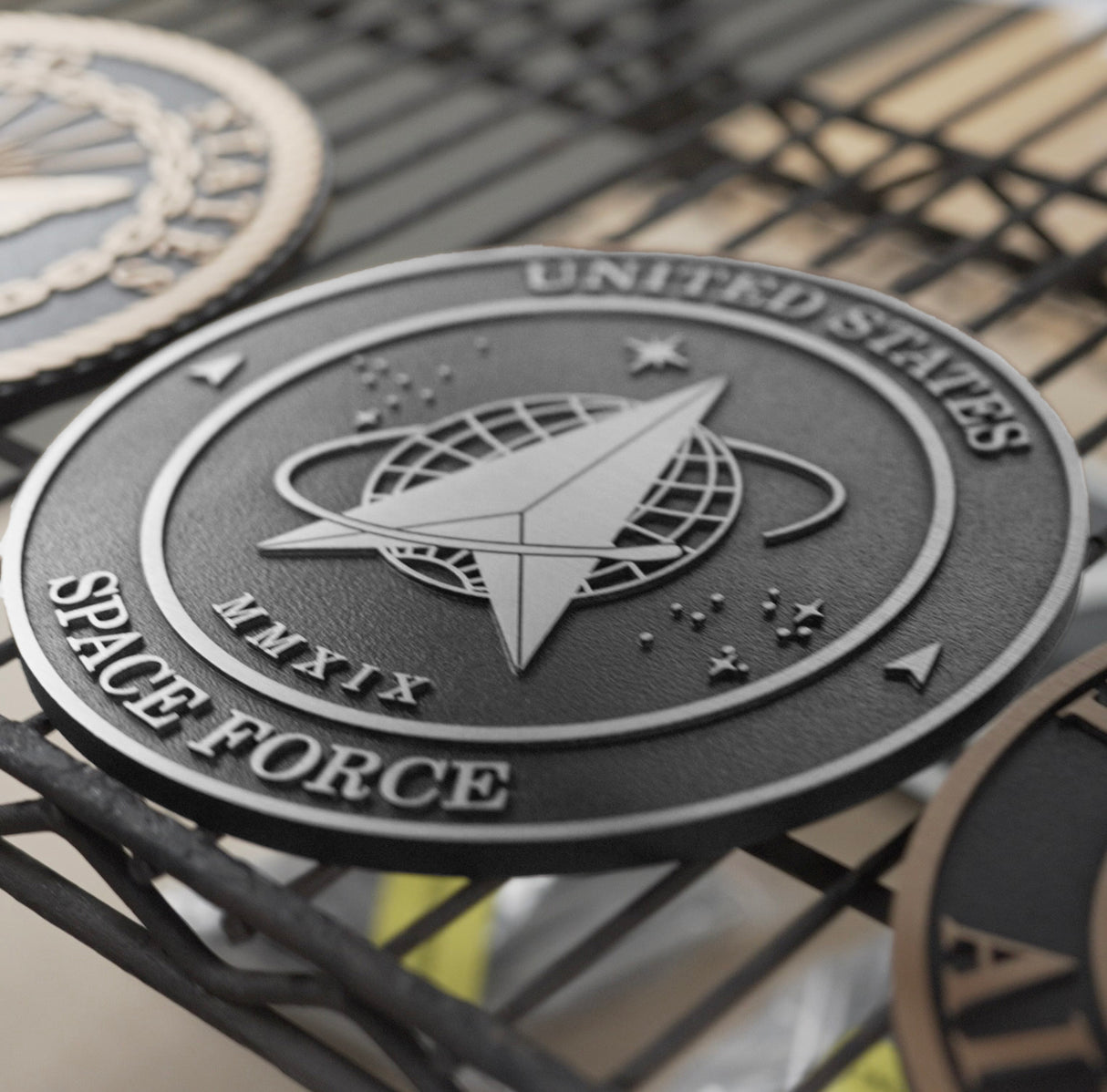US Military & Government Aluminum Seal (Flat Relief)