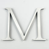 Vertically brushed solid 316 stainless steel division 10 architectural sign letter 