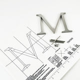Brushed 316 Stainless Steel Sign Letters & Numbers