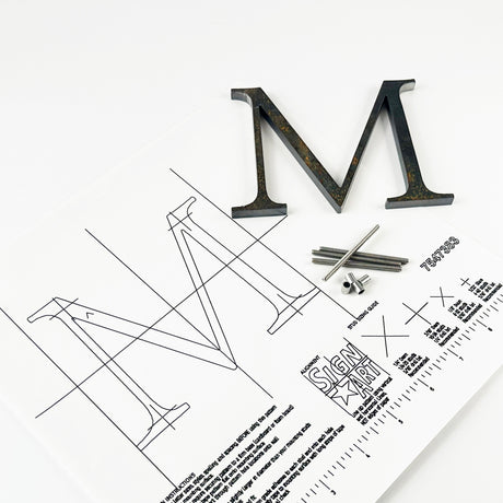 Cor-Ten Steel Sign Letters & Numbers