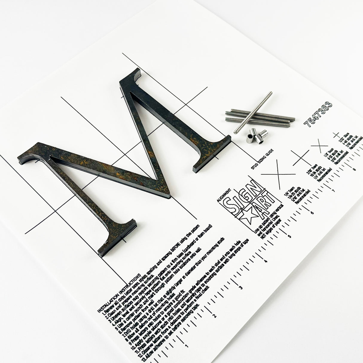 Cor-Ten Steel Sign Letters & Numbers