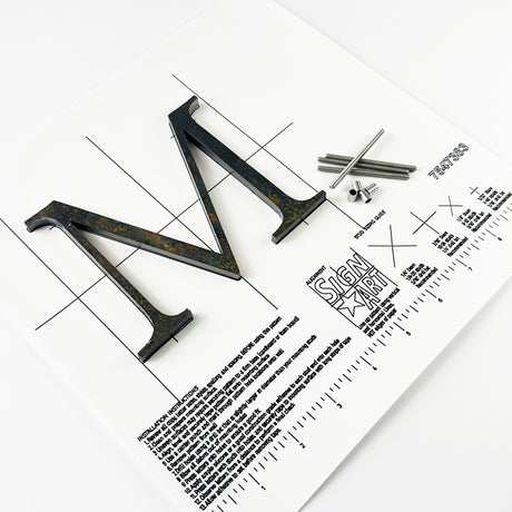 Cor-Ten Steel Sign Letters & Numbers