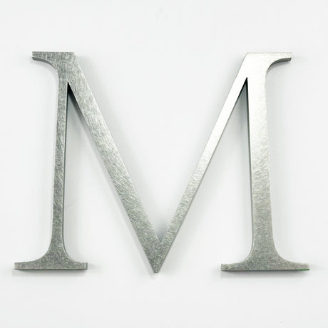 Orbital Brushed Stainless Steel Sign Letters & Numbers