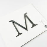 Orbital Brushed Stainless Steel Sign Letters & Numbers