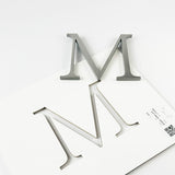 Orbital Brushed Stainless Steel Sign Letters & Numbers